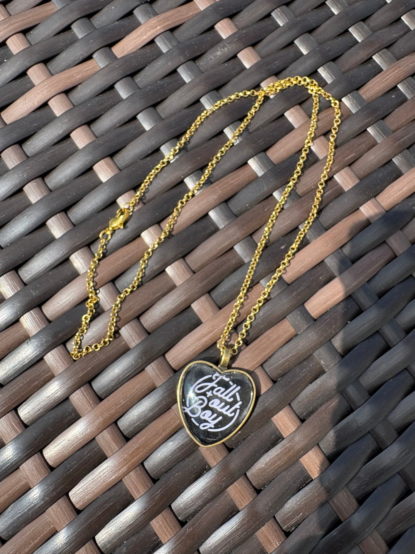 Fall Out Boy Heart Shaped Necklace
