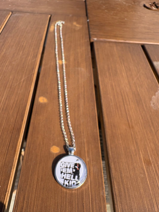 Give em Hell Kid (MCR) silver necklace