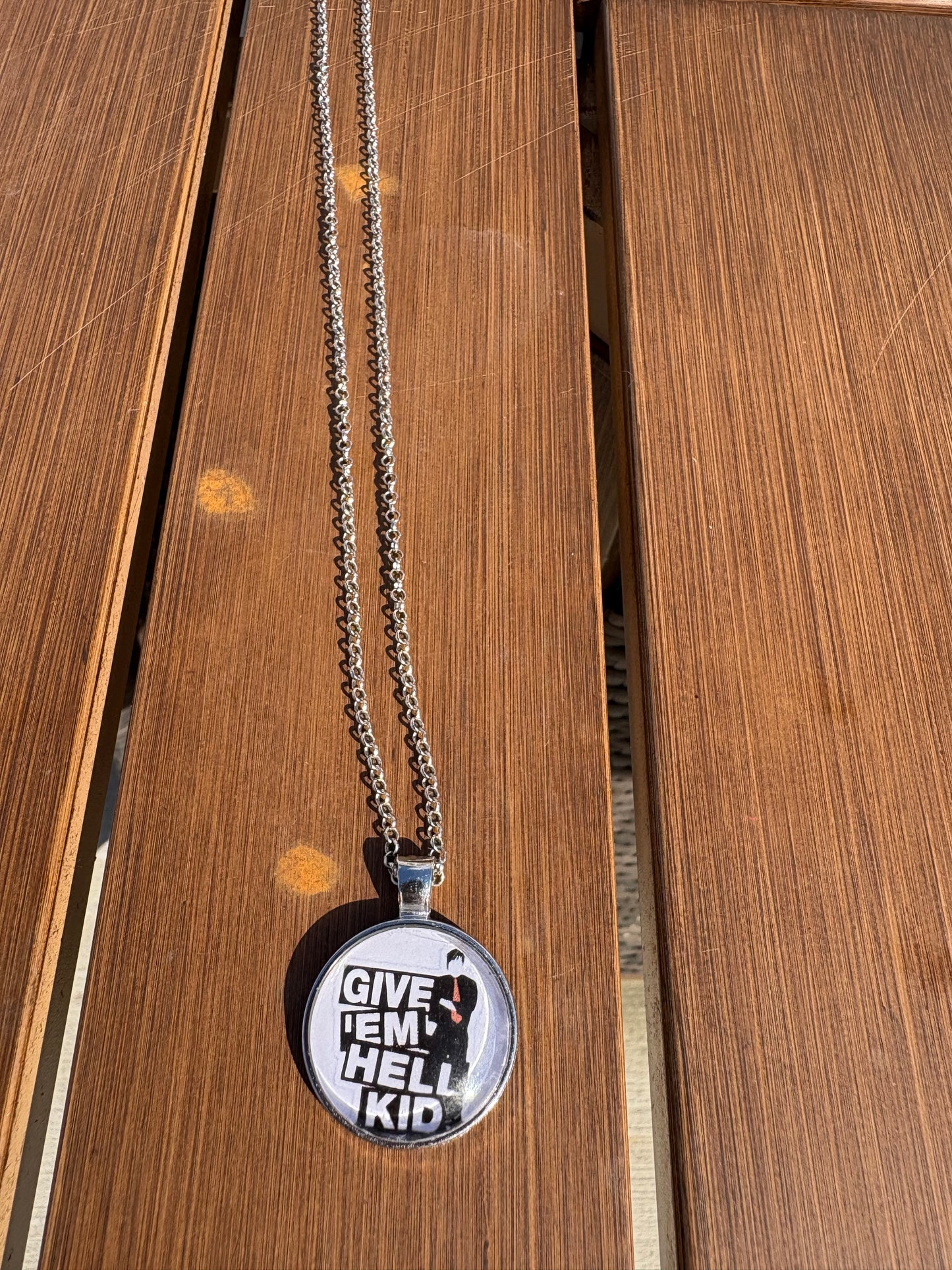 Give em Hell Kid (MCR) silver necklace