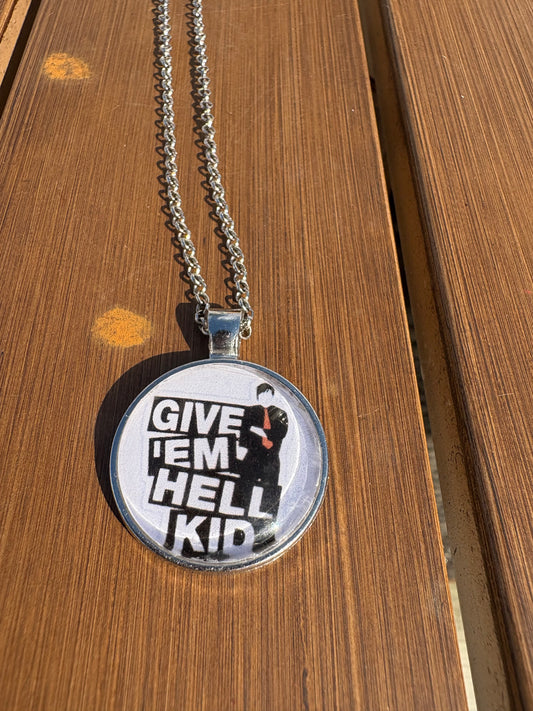 Give em Hell Kid (MCR) silver necklace