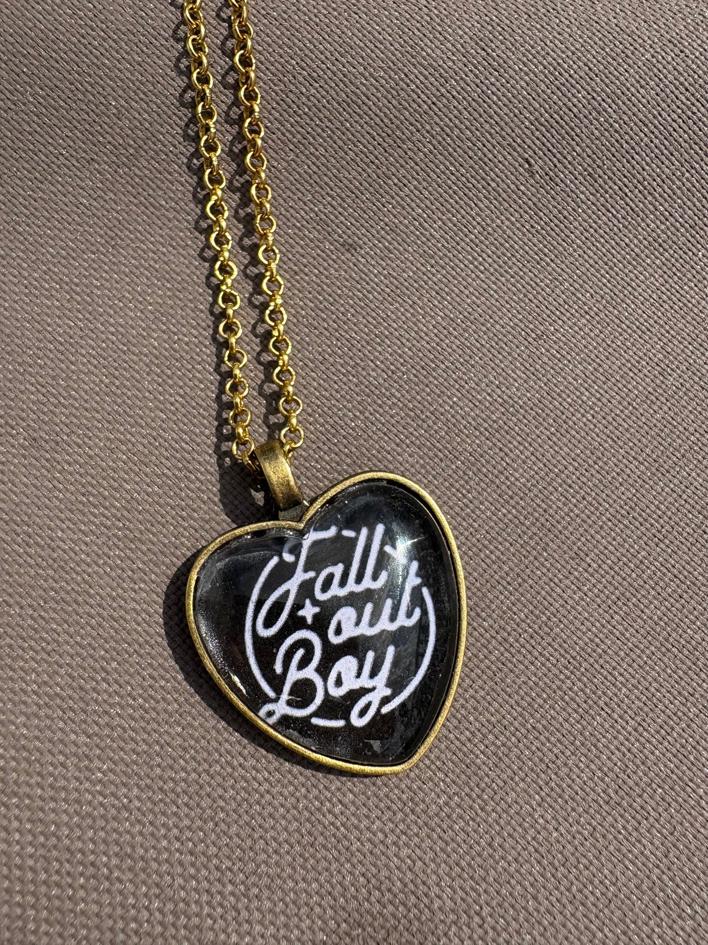 Fall Out Boy Heart Shaped Necklace