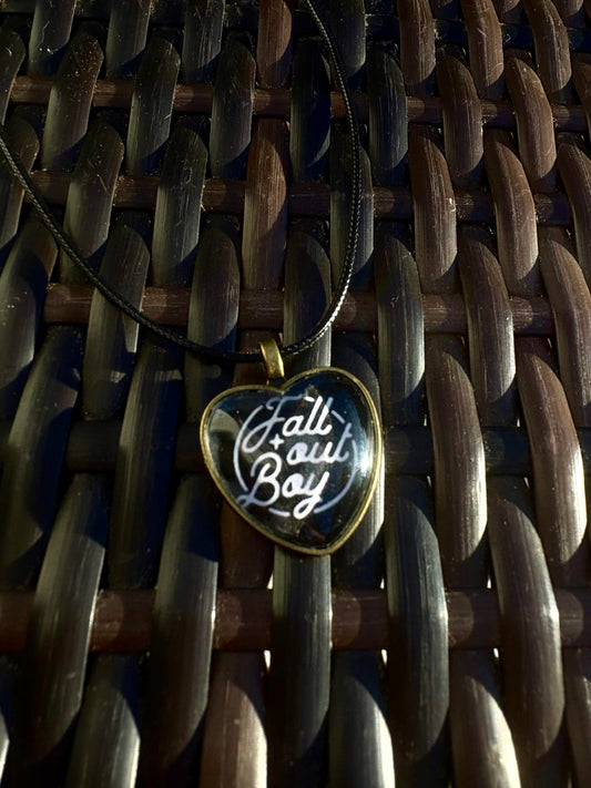 Fall Out Boy/ Heart Shaped Choker Necklace