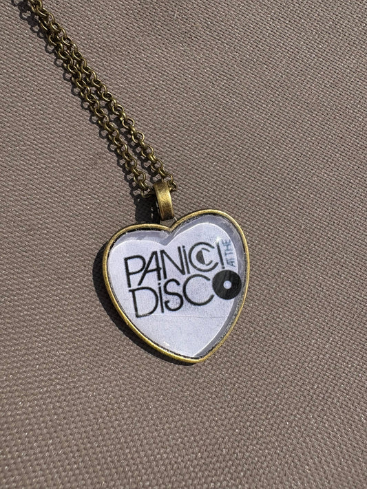Panic At The Disco Heart Shaped Necklace