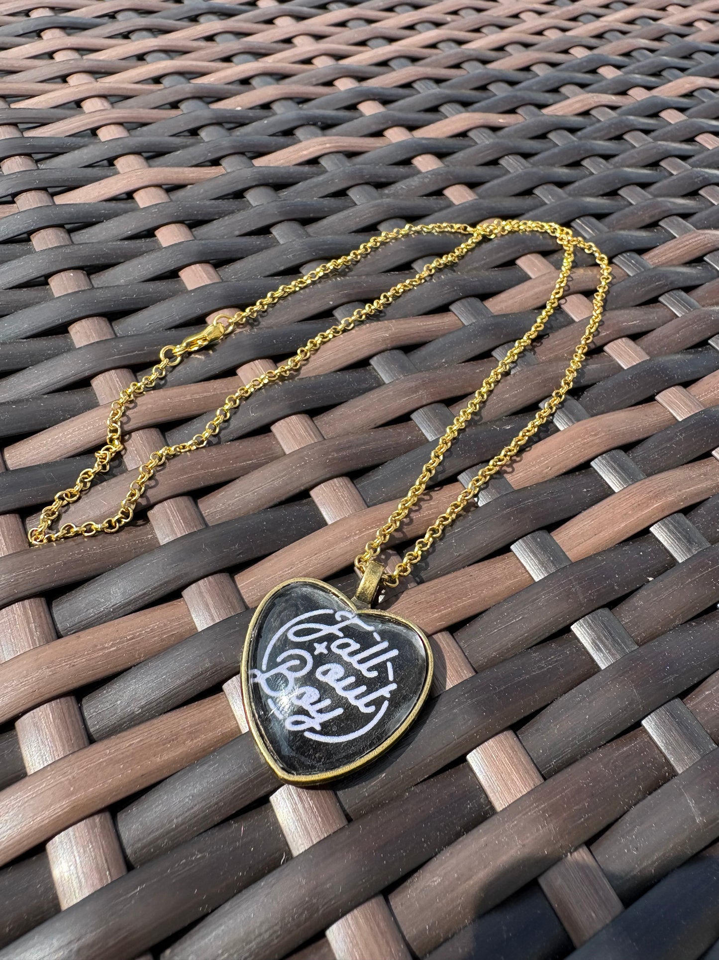 Fall Out Boy Heart Shaped Necklace