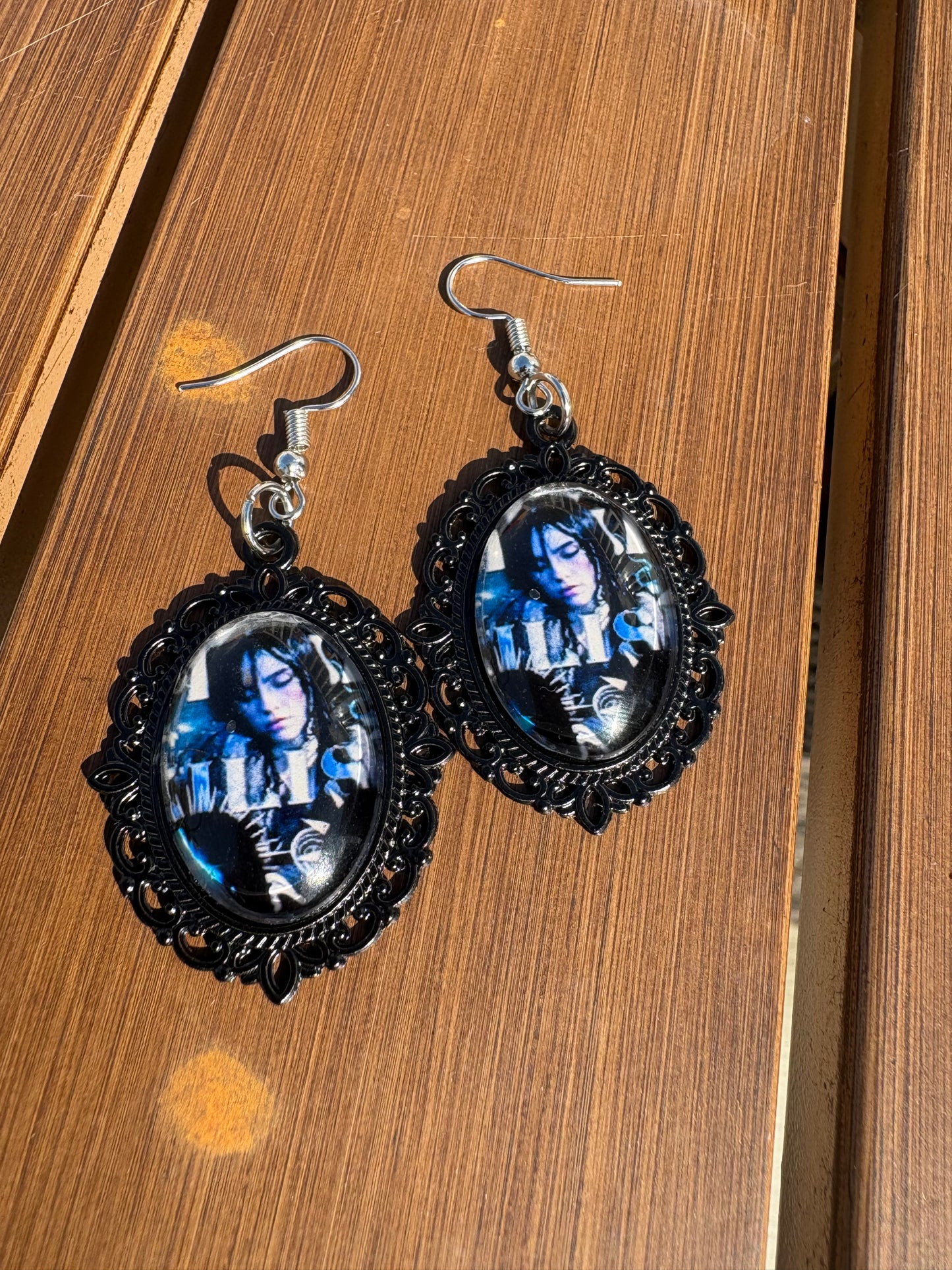 Billie Eilish #2 Black Earrings