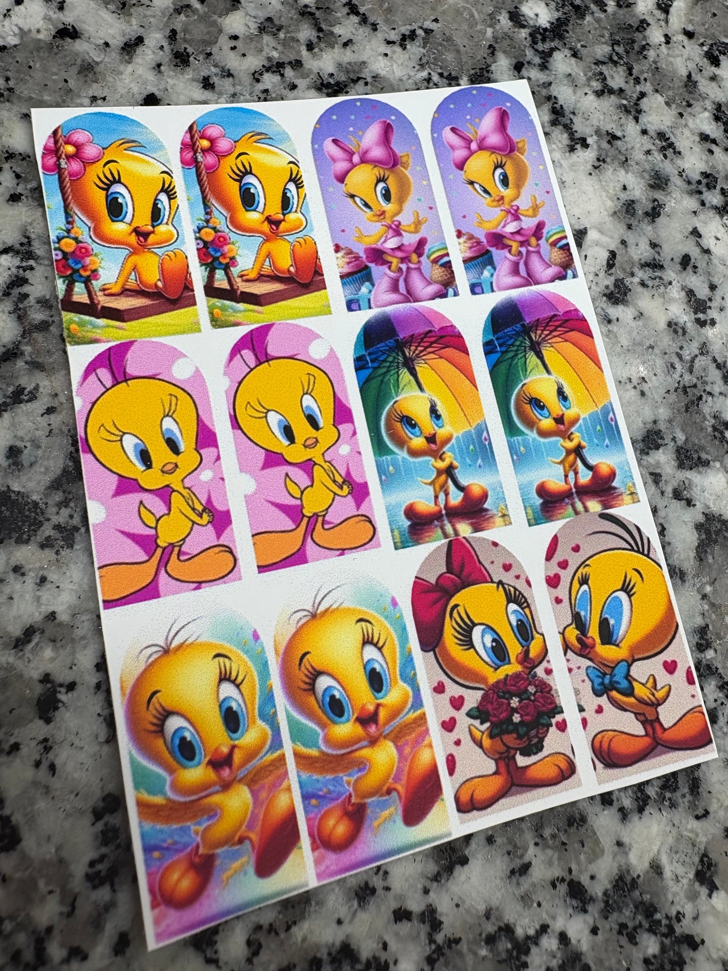 Tweety Bird #1 (water slide) Nail Art Decals