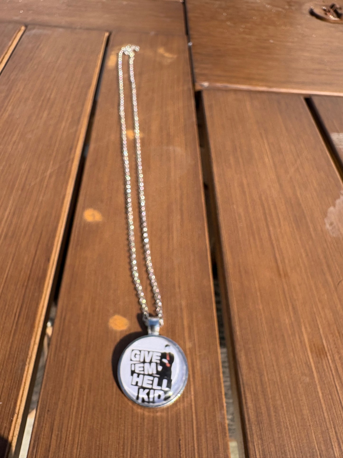 Give em Hell Kid (MCR) silver necklace