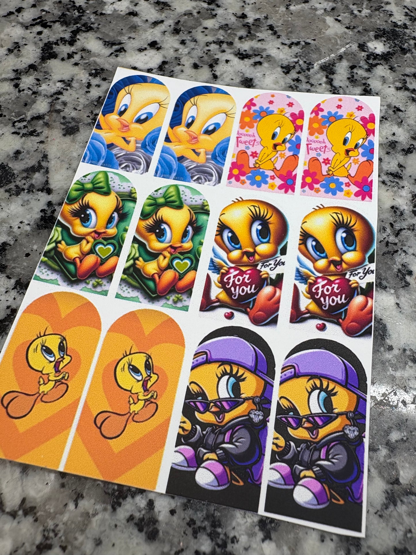 Tweety Bird #2 (water slide) Nail Art Decals