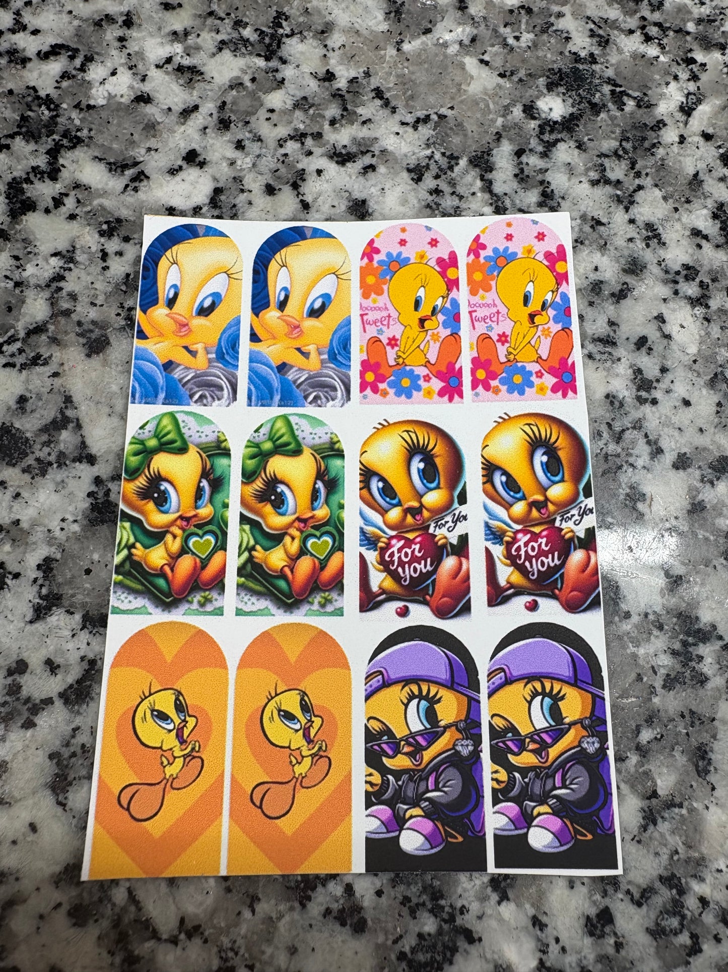Tweety Bird #2 (water slide) Nail Art Decals