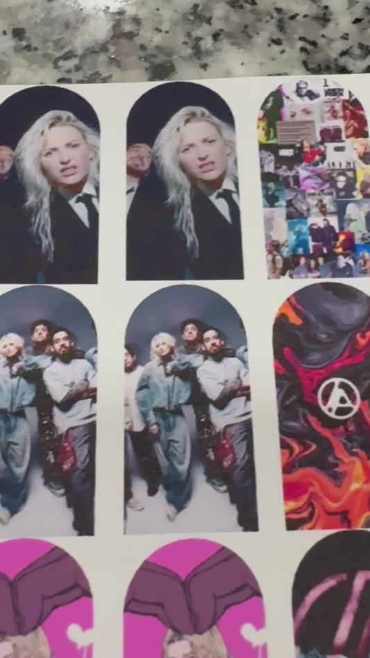 Linkin Park (waterslide) Nail Art Decals