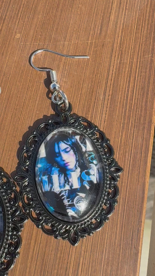 Billie Eilish #2 Black Earrings